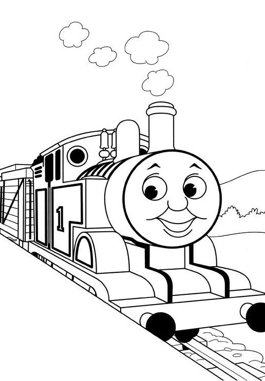 Kids-Thomas-The-Train-Coloring-Pages-Toby-Cartoon-Coloring Kids Thomas The Train Coloring Pages Toby - Cartoon Coloring pages ...