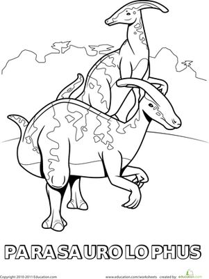 Parasaurolophus-Coloring-Page Parasaurolophus Coloring Page