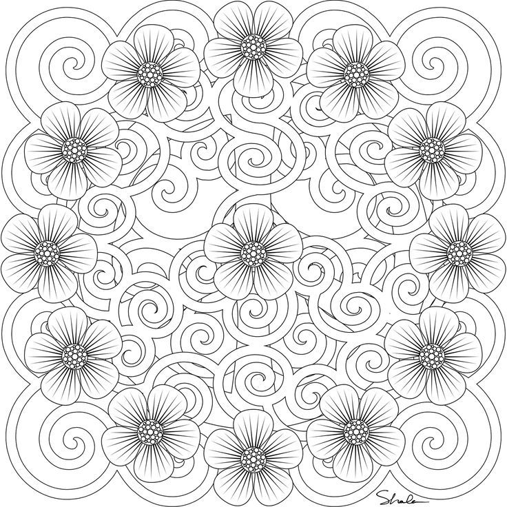 Peace Symbol Coloring Page