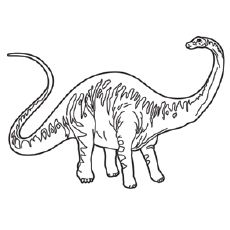 Pinkish Dinosaurs Coloring Page