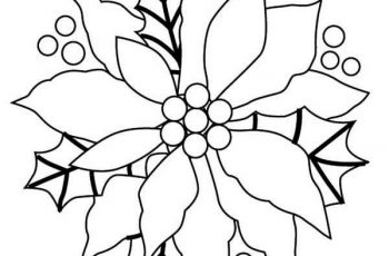 Poinsettia Coloring Picture - TSgos.com