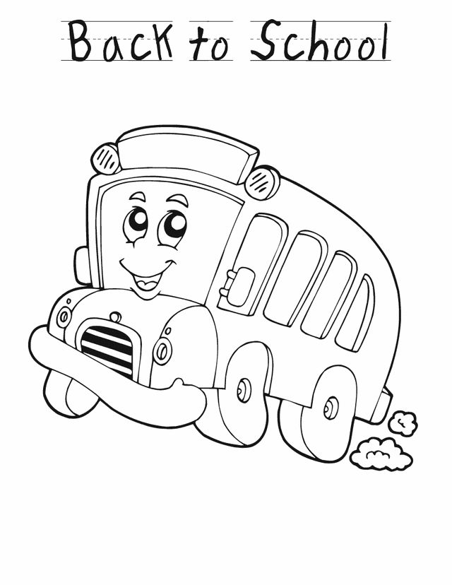 Preschool Back To School Activities | Back to school bus – Free Printable Colori…
