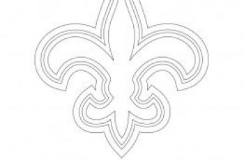 Printable Saints Logo | 49ers Logo Coloring Page New orleans saints ...