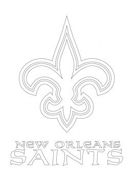 Printable Saints Logo | 49ers Logo Coloring Page New orleans saints logo