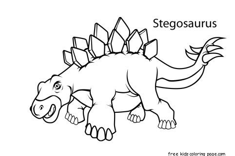 Printable-dinosaur-stegosaurus-coloring-pages Printable dinosaur stegosaurus coloring pages