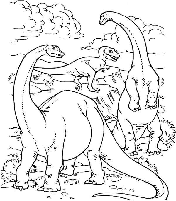 Realistic-Dinosaurs-Life-in-Their-Prime-Ages-in-Dinosaur-Coloring Realistic Dinosaurs Life in Their Prime Ages in Dinosaur Coloring Page