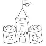 Sandcastle colouring page - TSgos.com