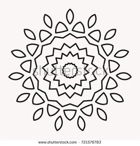 Simple Mandala Shape for Coloring. Vector Mandala. Floral. Flower. Oriental. Boo… Wallpaper
