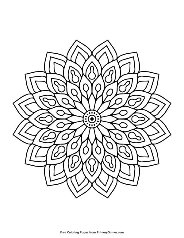Spring Coloring Pages eBook: Flower