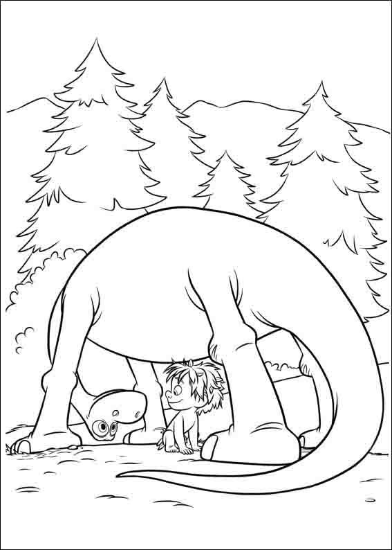 The Good Dinosaur Coloring Pages 21