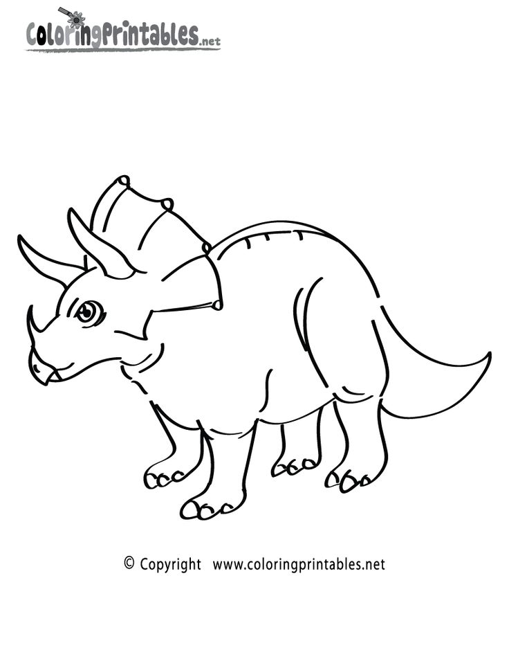 Triceratops-Coloring-Page-Printable Triceratops Coloring Page Printable.