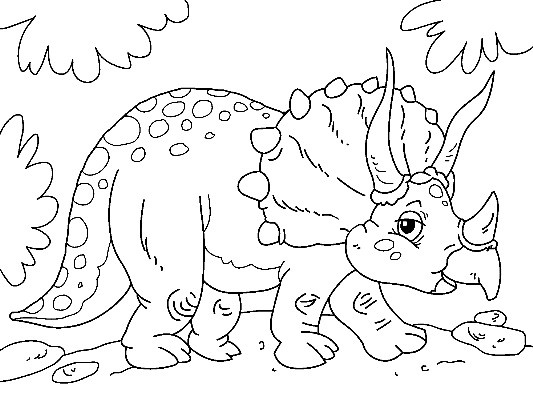 Triceratops-was-a-large-herbivore-with-a-bony-neck-frill-and Triceratops was a large herbivore, with a bony neck-frill and horns, from the La...