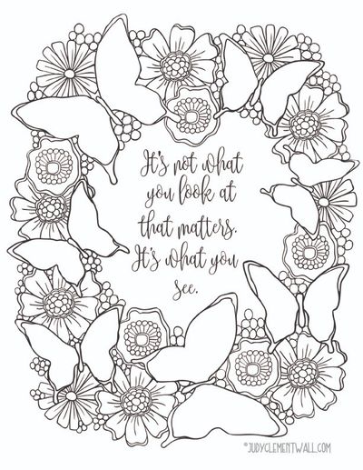 What-You-See-Inspirational-Butterfly-Coloring-Page What You See Inspirational Butterfly Coloring Page