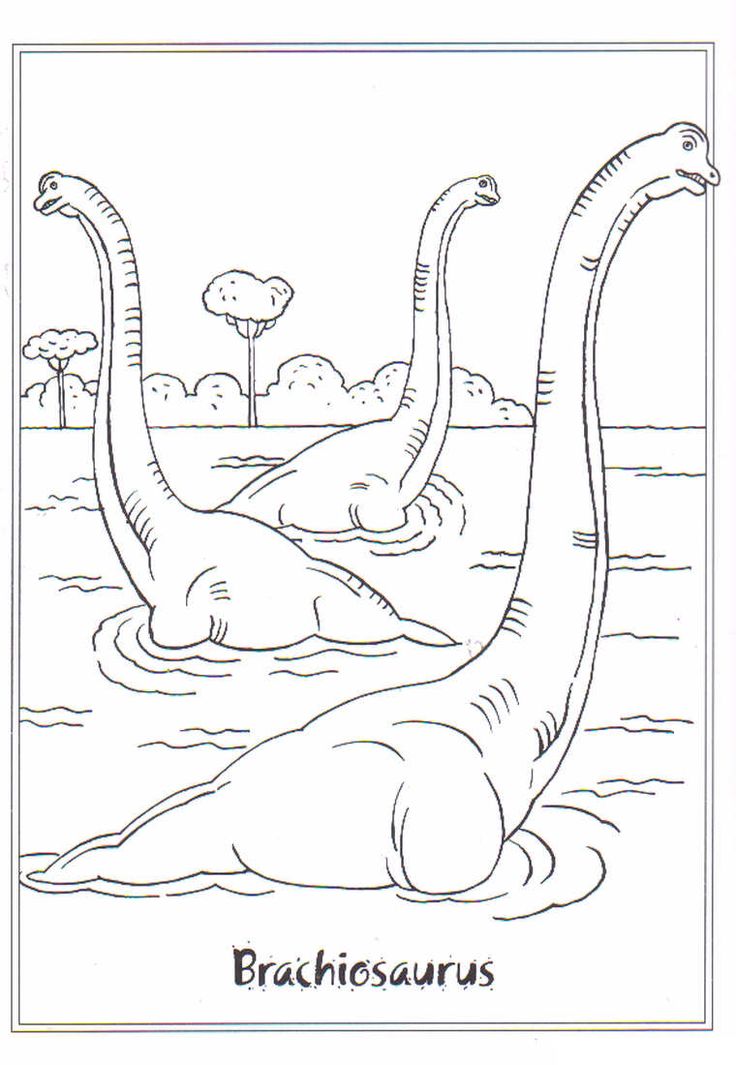 coloring page Dinosaurs 2 – Brachiosaurus