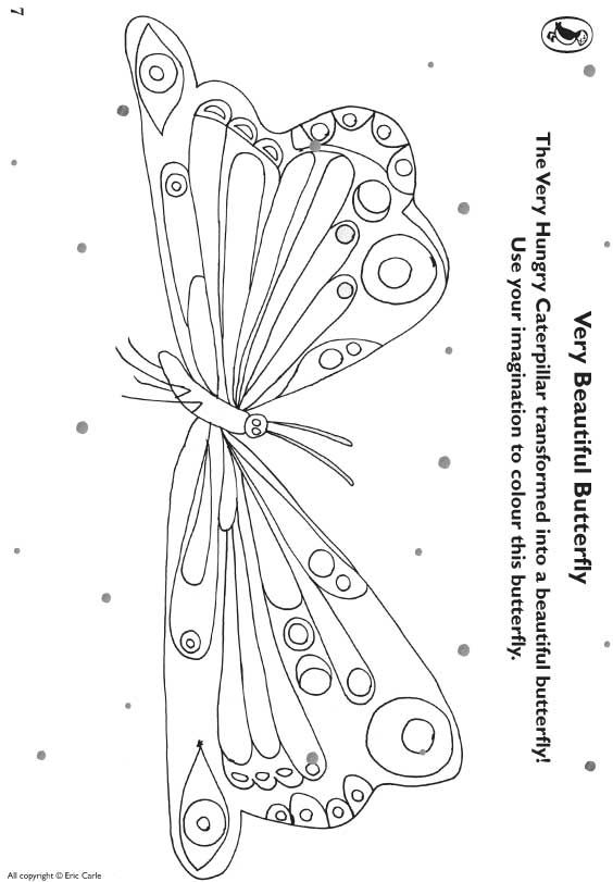 coloring page butterfly
