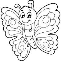 cute butterfly colouring pages – Google Search