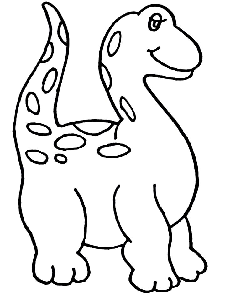 dinosaur coloring book page