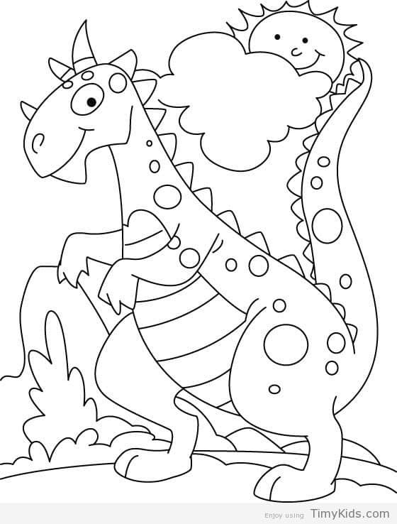 dinosaur coloring pages for preschoolers