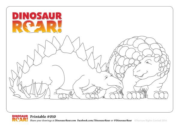dinosaur roar coloring pages – dinosaur spiky dinosaur lumpy