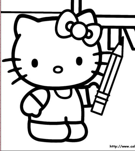 hello kitty coloring pages | Butterfly Coloring Sheets: Kitty Coloring Pagescolo…