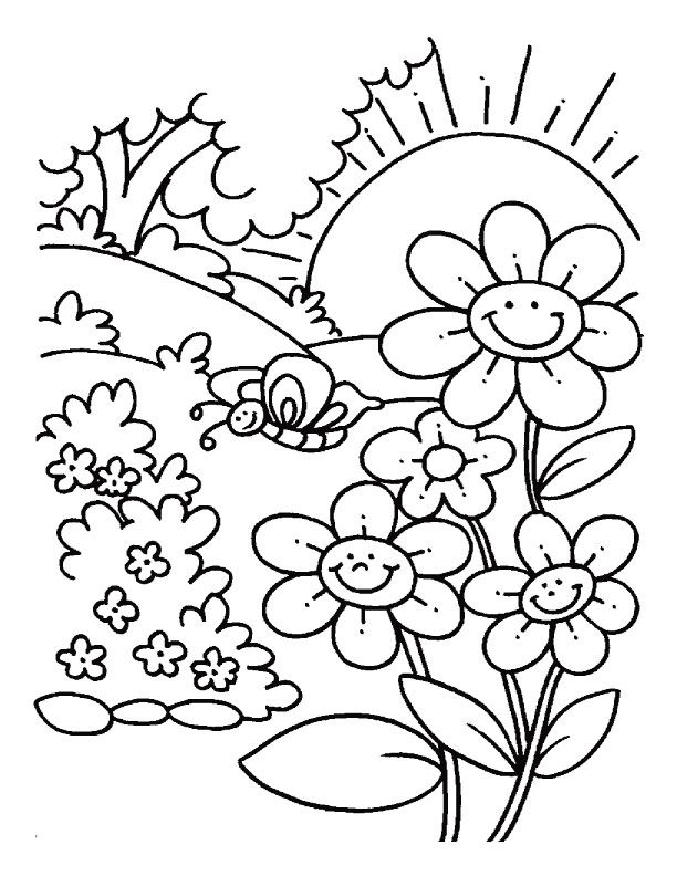 spring-coloring-pages-06  printables from picturesforcolori…