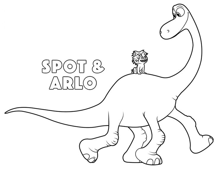 the good dinosaur arlo and spot coloring pages