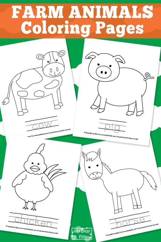 Farm-Animal-Coloring-Pages Farm Animal Coloring Pages