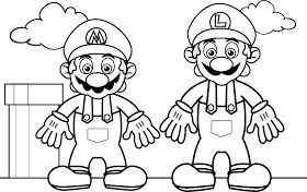 Free-Mario-Bros-Coloring-Pages Free Mario Bros Coloring Pages