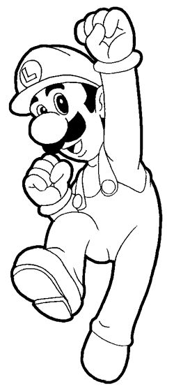 How to Draw Luigi from Super Mario with Simple Step by Step Drawing Tutorial Wallpaper