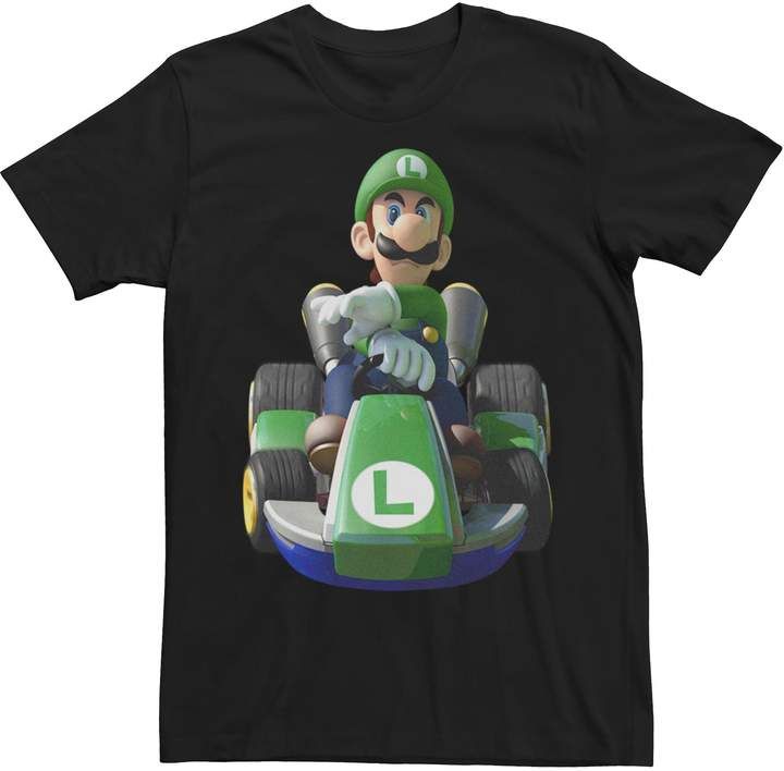 Licensed-Character-Mens-Super-Mario-Bros.-Luigi-Tee Licensed Character Men's Super Mario Bros. Luigi Tee