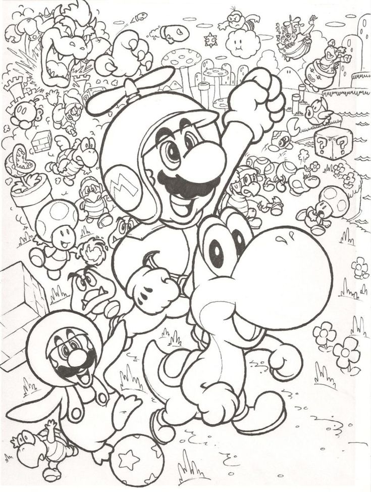 Mario-Coloring-Pages Mario Coloring Pages