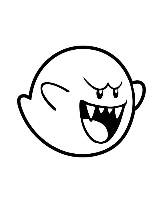 Pegatina Fantasma Boo – Mario Bros