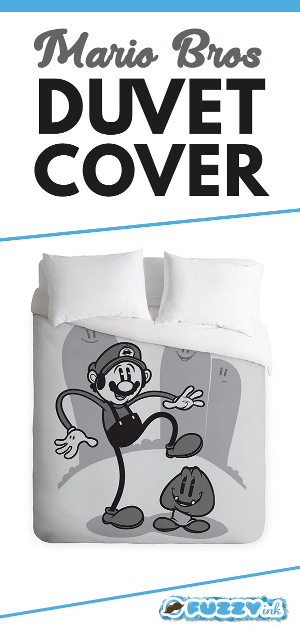 Video-Game-Twin-Duvet-Cover-Nintendo-Mario-Bros-Double-Queen Video Game Twin Duvet Cover, Nintendo Mario Bros Double Queen Size Duvet Cover
