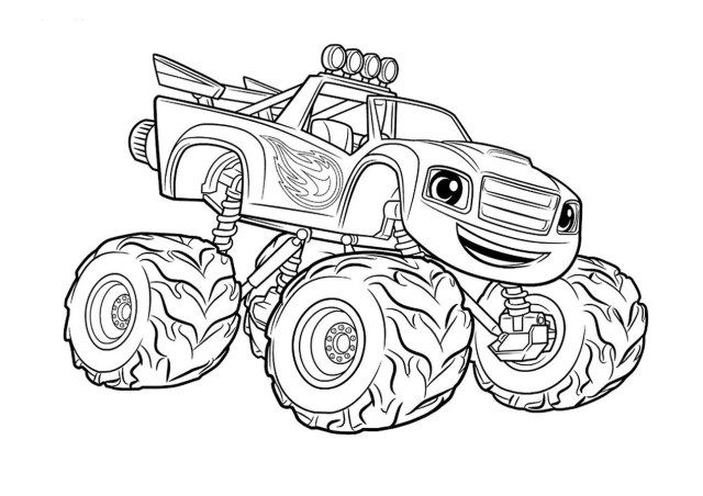 27+ Marvelous Image of Monster Truck Coloring Page