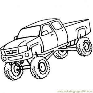 Big Monster Truck Coloring Pages - TSgos.com