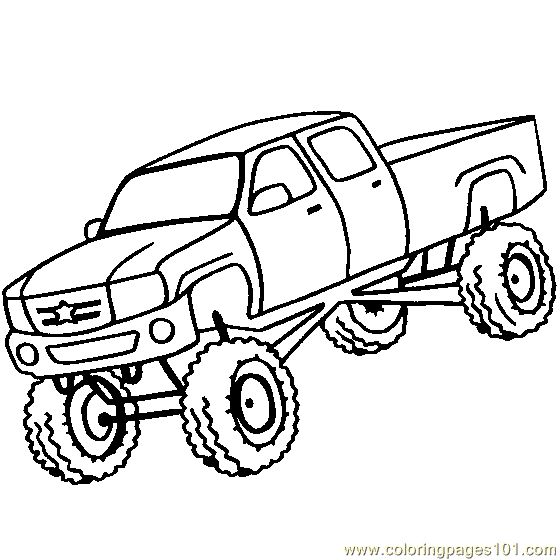 Big Monster Truck Coloring Pages