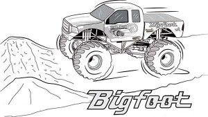 Bigfoot-Monster-Truck-Coloring-Page-Free-Printable-Coloring Bigfoot Monster Truck Coloring Page - Free & Printable Coloring Pages For Kids |...