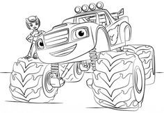 Blaze Monster Truck coloring page from Monster Truck category. Select from 22420…