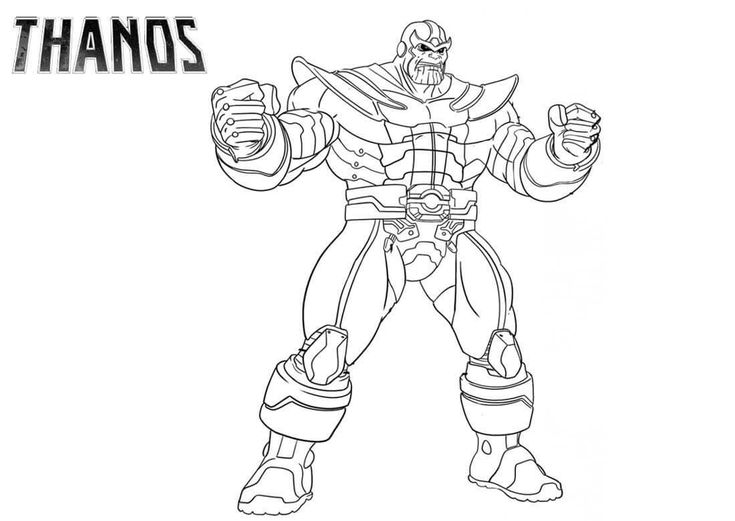 Coloring Pages For Kids Free Printable, Printable Thanos Coloring Pages For Kids on tsgos.com