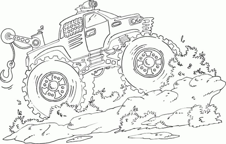 Free Printable Monster Truck Coloring Pages For Kids Wallpaper