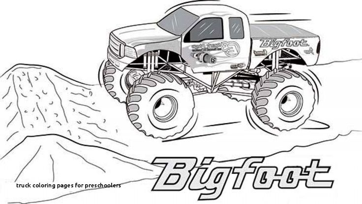 Free Truck Coloring Pages Unique New Printable Monster Truck Coloring Pages – …