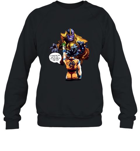 Goku vs Thanos Dragon Ball Infinity War shirt Men Sweatshirt