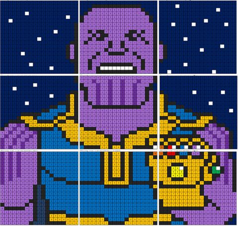 Infinity War Thanos Coloring Mural