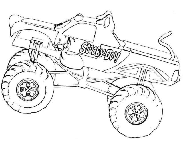 Inspiration Picture of Monster Jam Coloring Pages