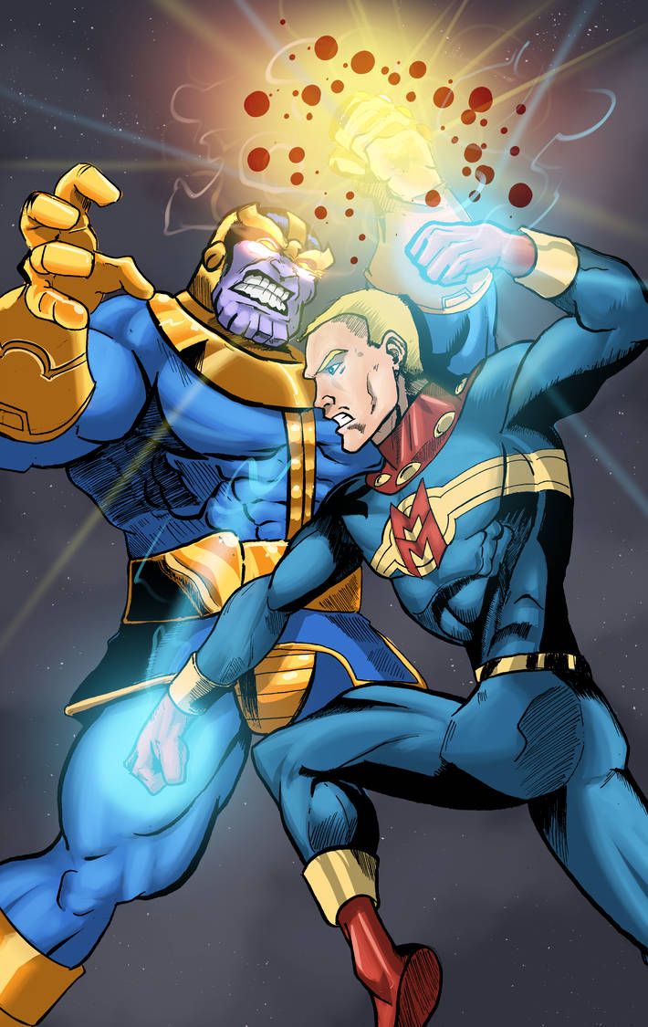 Miracleman Vs. Thanos – Colored by MartinDunn
