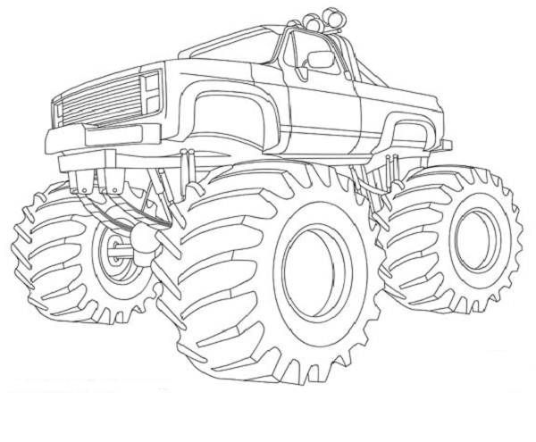 Monster-Truck-Coloring-Book Monster Truck Coloring Book