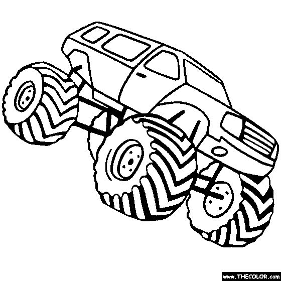 Monster Truck Coloring Pages | Monster Truck Coloring Page | Color Monster Truck…