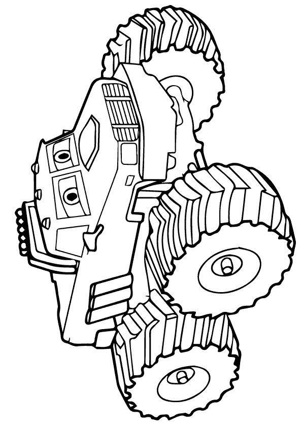 Monster Truck coloring page MomJunction – A Community for Moms