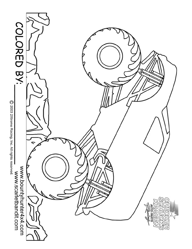 Monster-truck-coloring-page-printable Monster truck coloring page printable