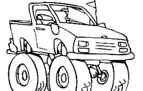Printable Monster Truck Coloring Pages For Boys